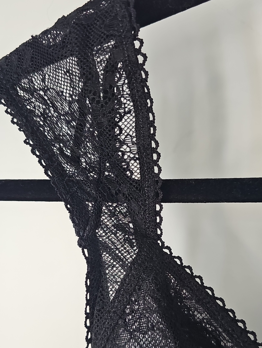 Urban Outfitter Black Sheer Lace Bustier wBoning Thick Straps Sexy Elegant Glam - Picture 3 of 11